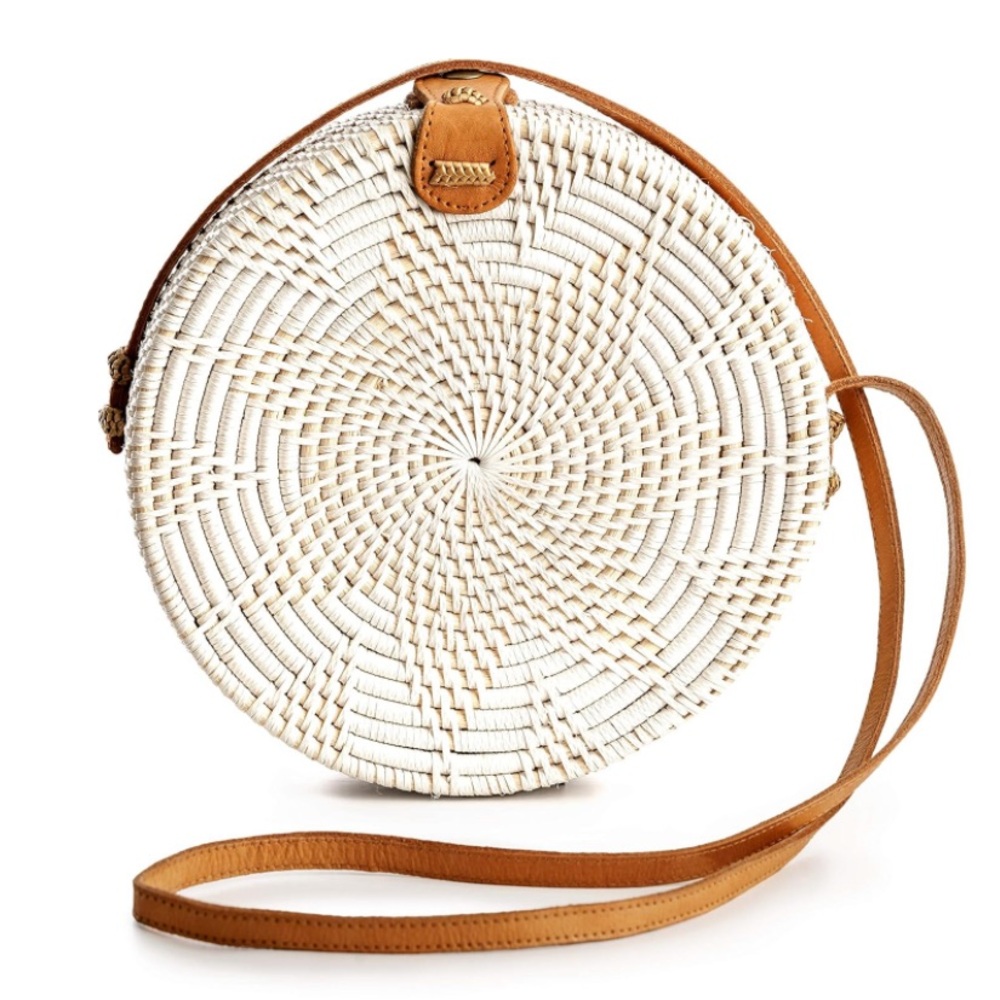 Handmade in Bali Straw Bags - Boho Wicker Purse